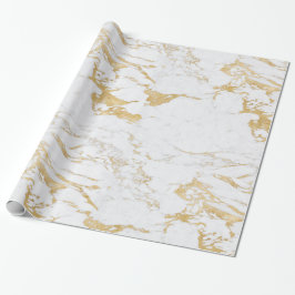 Luxury Gnistra Gold Foil Marble Presentpapper