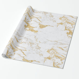 Luxury Gnistra Gold Foil Marble Presentpapper
