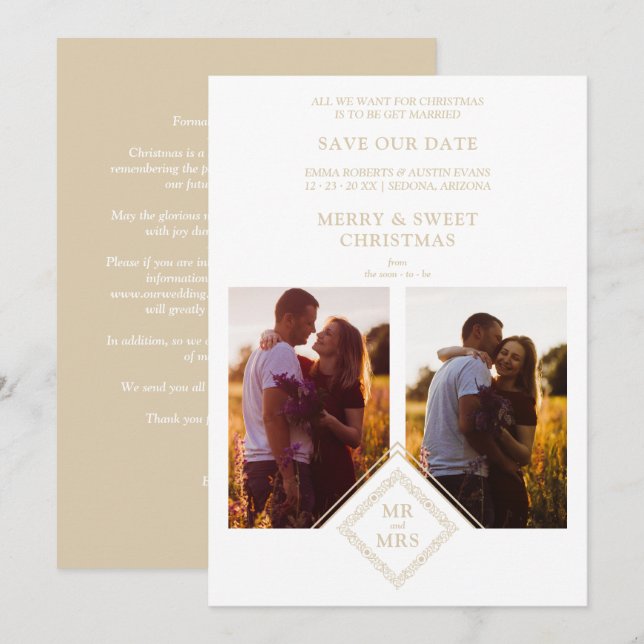 Luxury God jul 2 Photos Collage (Fram/baksida)