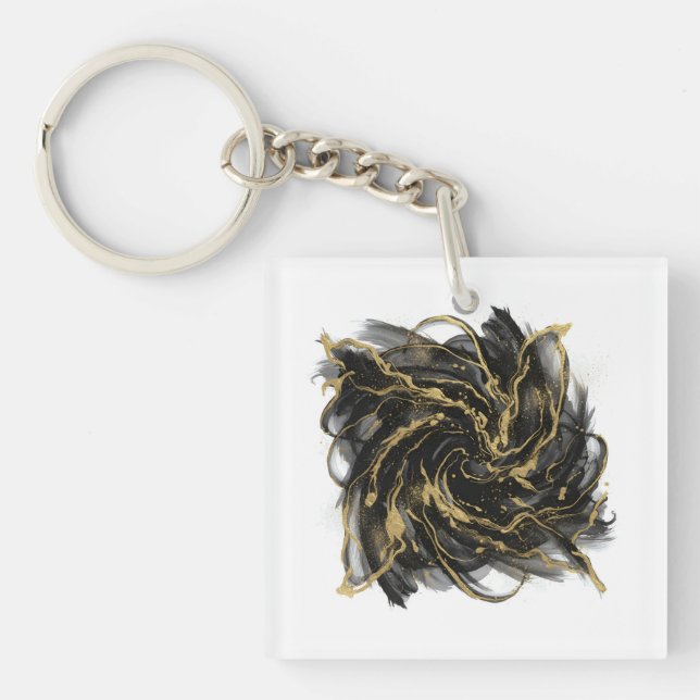 Luxury Gold and Black Abstract Marble Ink Flow (Framsidan)