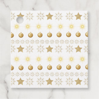 Luxury Gold and White Luxury Festive Gåvor Etiketter