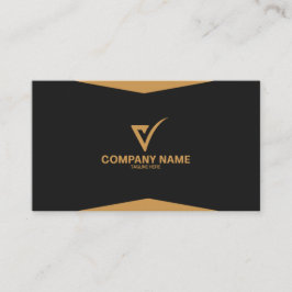 Luxury Gold Elegant Business Card Professional Visitkort