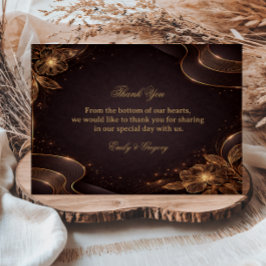 Luxury Gold Floral Wave Tack Kort