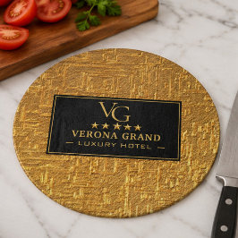 Luxury Gold Foil Five Star Hotel Branding Elegant