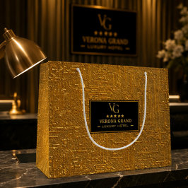 Luxury Gold Foil Five Star Hotel Branding Elegant