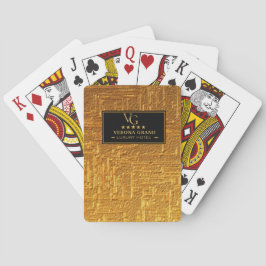 Luxury Gold Foil Five Star Hotel Branding Elegant Casinokort