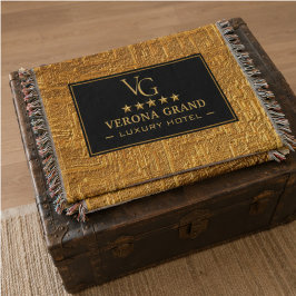 Luxury Gold Foil Five Star Hotel Branding Elegant Filt