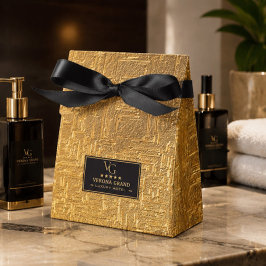 Luxury Gold Foil Five Star Hotel Branding Elegant Presentaskar