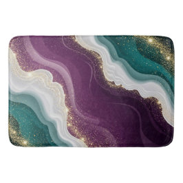 Luxury Gold Glitter Marble Pattern Badrumsmatta