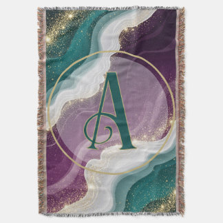 Luxury Gold Glitter Marble Pattern Filt