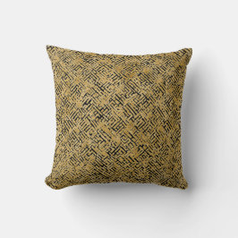 Luxury Gold Pattern ,Gold Black Kudde