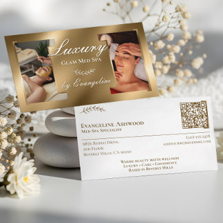 Luxury Gold Professional Med Spa Specialist Photos Visitkort