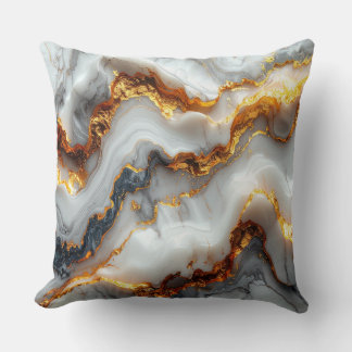 Luxury Gold Vein Marble Pillow Kudde