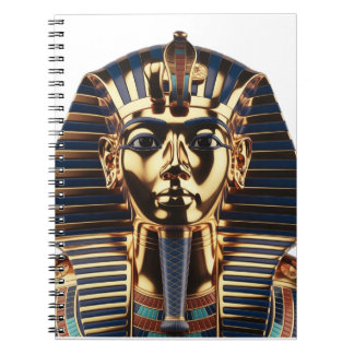 Luxury Golden Egyptian Mask Artwork Anteckningsbok