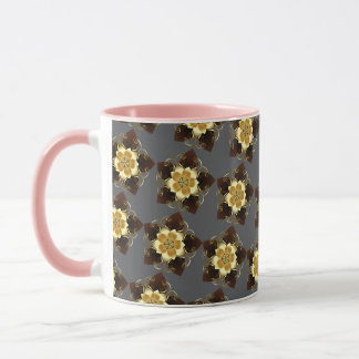 Luxury Golden Floral Mandala Ornamental Design Mugg