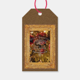 Luxury Golden Jul - Märkre - Gift Presentetikett