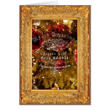 Luxury Golden jul - Notecard