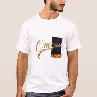 Luxury Golden "Omrani" Namn T-Shirt - Premium Stat