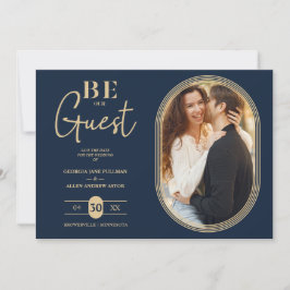 Luxury Golden Oval Ram Charming Photo Bröllop