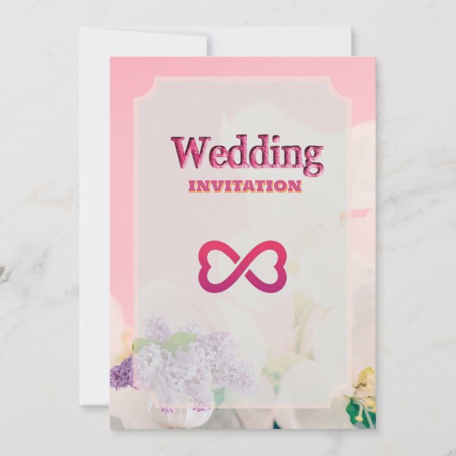 Luxury Golden Struktur Islamiska bröllopsinbjudan Inbjudningar (Framsida)