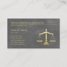 Luxury Grått Lawyer Scales of Justice Möte Tidsbeställning Kort