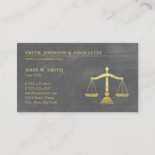 Luxury Grått Lawyer Scales of Justice Möte Tidsbeställning Kort