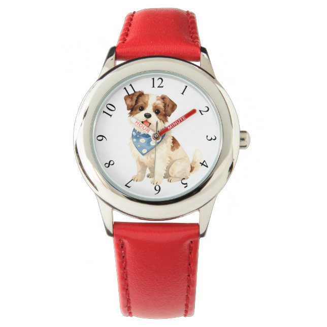Luxury Grooming Dog Personalized Trendy Collection Armbandsur (Framsida)