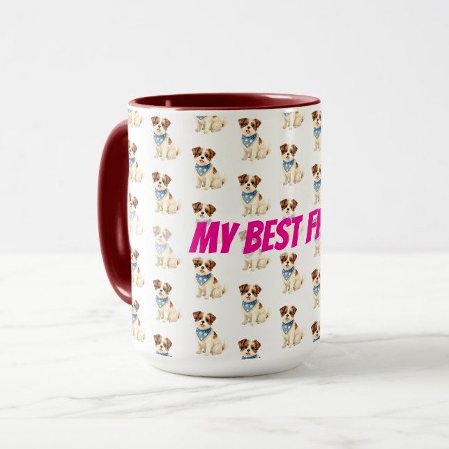 Luxury Grooming Dog Personalized Trendy Collection Mugg (Framsida vänster)