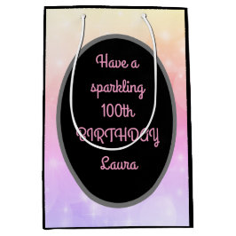 Luxury Guld and Rosa Personlig 100 Birthday