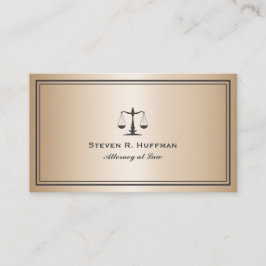 Luxury Guld Attorney Justice Professionell Visitkort