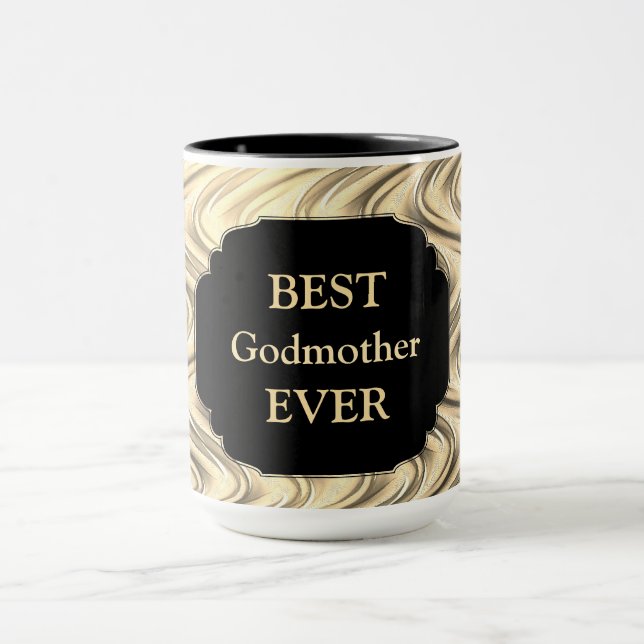 Luxury Guld "Best Godmor Now"-design Mugg (Center)