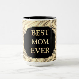 Luxury Guld "Best Mamma någonsin"-design Mugg