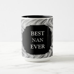 Luxury Guld "Best Nan någonsin"-design Mugg