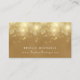 Luxury Guld Bokeh Glamor Boutique Visitkort