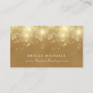 Luxury Guld Bokeh Glamor Boutique Visitkort