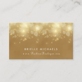 Luxury Guld Bokeh Glamor Boutique Visitkort