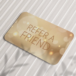 Luxury guld Bokeh Salon Spa Customer Rabattkort