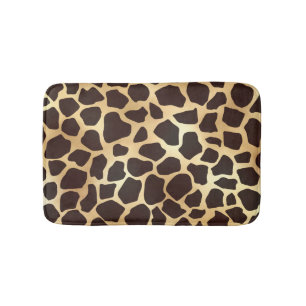 Luxury Guld Brown Giraffe Animal Print Mönster Badrumsmatta