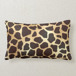 Luxury Guld Brown Giraffe Animal Print Mönster Lumbarkudde