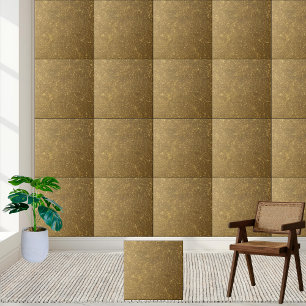 Luxury Guld Brown mousserande Glitter Wall Golv Kakelplatta