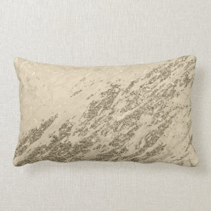 Luxury Guld Champagne Glitter Marble Cotton Lumbarkudde