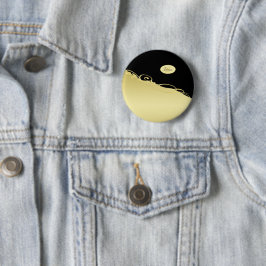 Luxury guld dekorativ på guld & Black, Monogram. Knapp