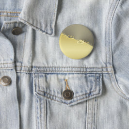 Luxury guld dekorativ på guld & silver, Monogram. Knapp