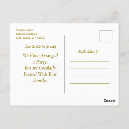 Luxury guld dekorativ på guld & silver, Monogram Vykort