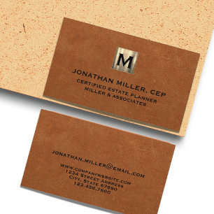 Luxury Guld Första Logotyp Sable Leather Visitkort