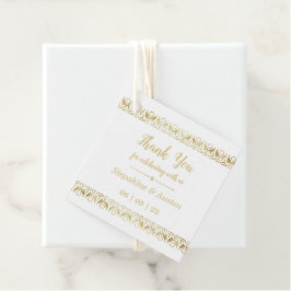 Luxury Guld Gåvor Etiketter