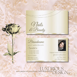Luxury Guld Glamous med Photo Professionell Visitkort