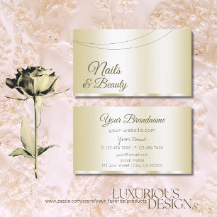 Luxury Guld Glamous Professionell och Simple  Visitkort