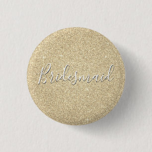 Luxury Guld Glitter & Gnistra Bridesmaid Knapp