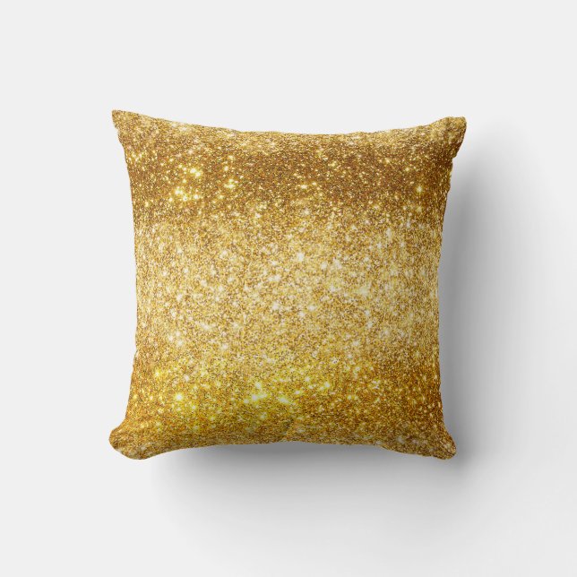 Luxury Guld Glitter Kudde (Framsida)